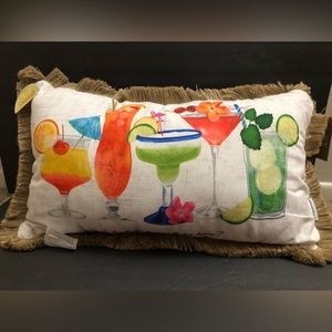 New Tommy Bahama “Why limit happy to an hour” Outdoor Pillow